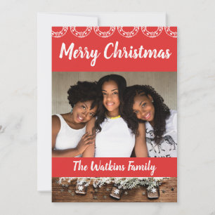 African American Family Portrait Holiday Card