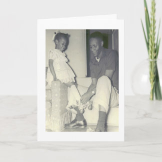 African-American Father and Daughter Birthday Card