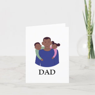 African American Father's Day Folded Card
