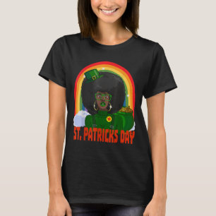 African American Female Leprechaun St. Patrick's D T-Shirt