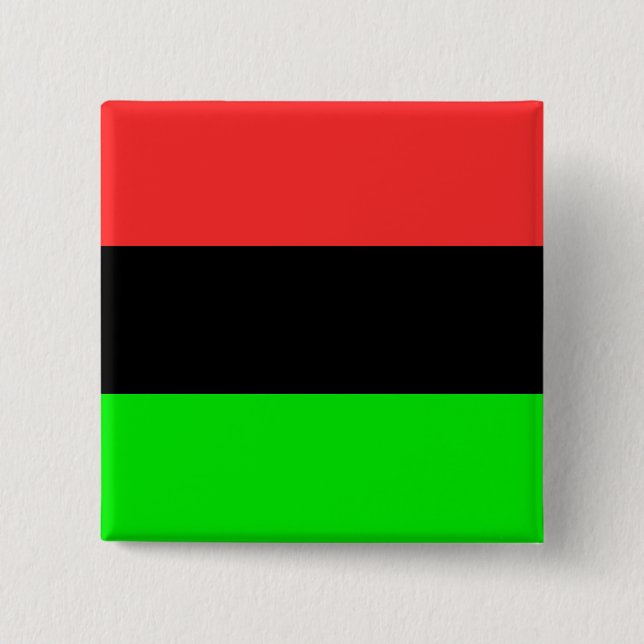 African American Flag 15 Cm Square Badge (Front)