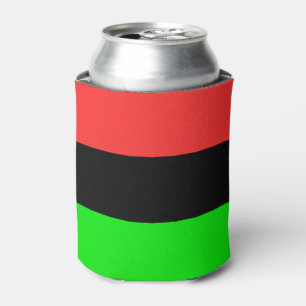 African American Flag Can Cooler