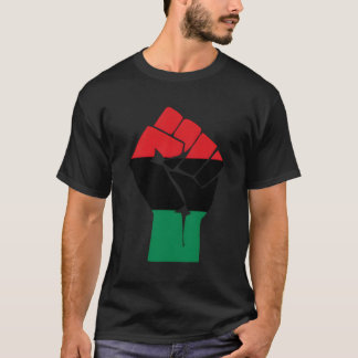 African American Flag Fist African Heritage Symbol T-Shirt