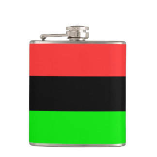 African American Flag Hip Flask