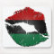 African American Flag Lips Mousepad
