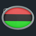 African American Flag Totally Belt Buckle<br><div class="desc">African American Flag or African Diaspora Flag completely fills in the design area of this item. The red,  black and green vertical stripes allow you to share your heritage.</div>