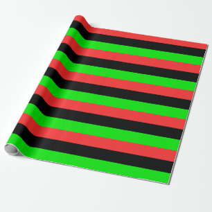 African American Flag Wrapping Paper