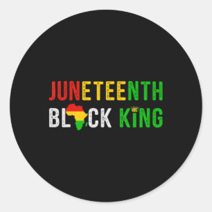 African American Freedom Black History June 19 4 Classic Round Sticker