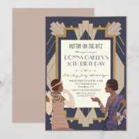 African American Gatsby Art Deco Birthday