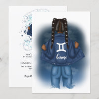 African American Gemini Zodiac Sign Birthday Party