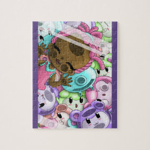 African American Girl and Bears Puzzle