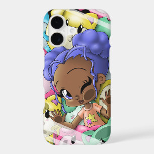 African American Girl and Cats