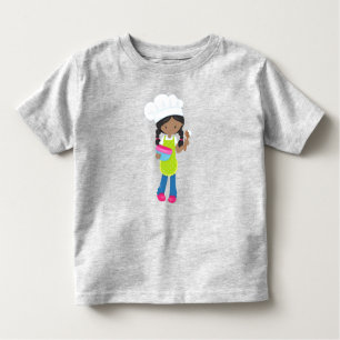 African American Girl, Baking, Baker, Bakery Toddler T-Shirt