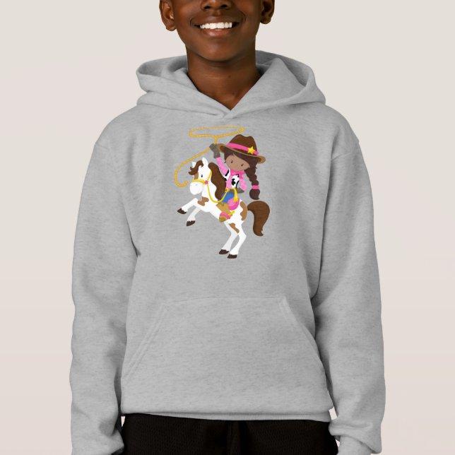 African American Girl, Cowgirl, Sheriff, Lasso (Front)