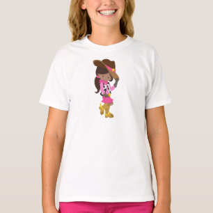 African American Girl, Cowgirl, Sheriff, Western T-Shirt
