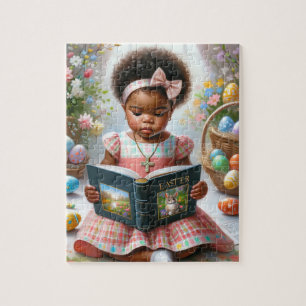 African American Girl Easter Puzzle