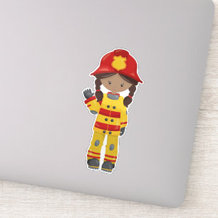 African American Girl, Girl Fireman, Firefighter