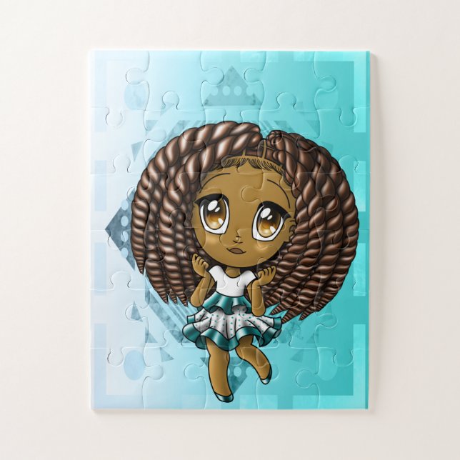African American Girl Jigsaw Puzzle (Vertical)