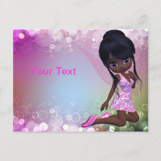 African American Girl Postcard