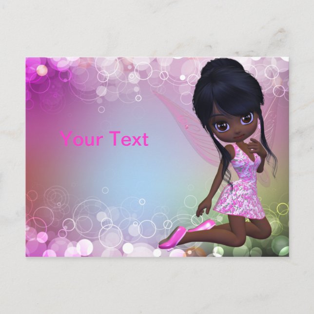 African American Girl Postcard (Front)