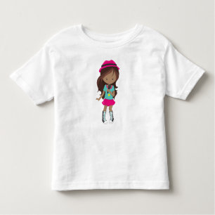 African American Girl, Rock Girl, Band Singer Toddler T-Shirt
