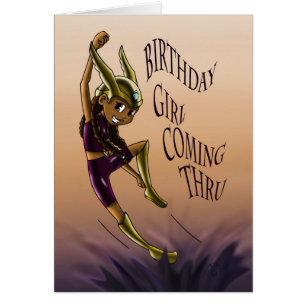 African American Girl Superhero