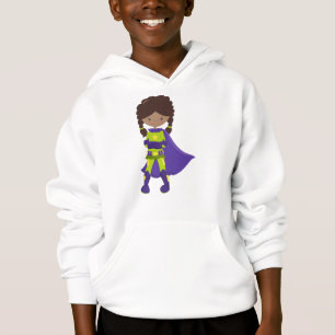 African American Girl, Superhero Girl, Purple Cape