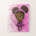 African American Girl with Braids