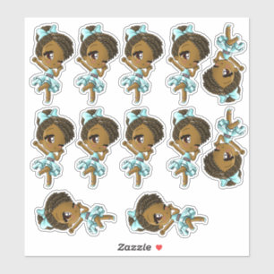 African American Girls Sticker