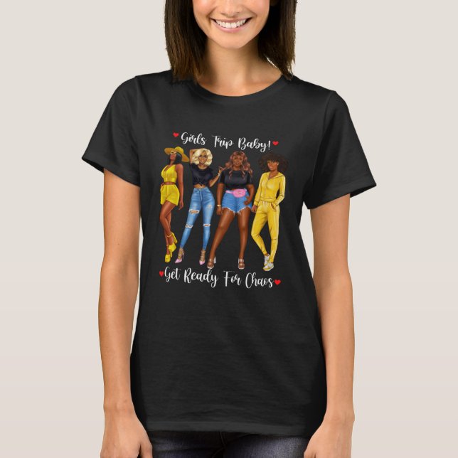 African American Girls Trip Black Girls Tracksuit  T-Shirt (Front)