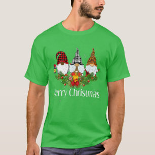 African American Gnome Merry Christmas T-Shirt