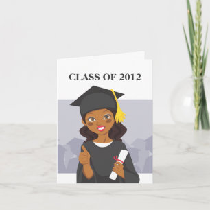 African American Graduate Card
