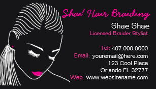 Hair Braiding Business Cards Zazzle Au