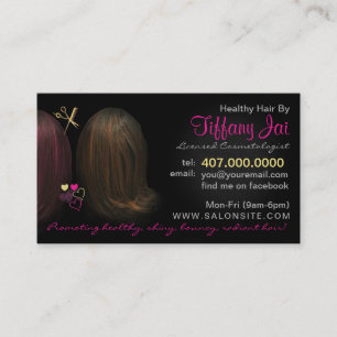 African American Hair Salon Business Cards
