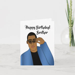 African American Handsome & Gifted Brother  Card