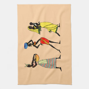 African American Happy Mother's Day Tea Towel