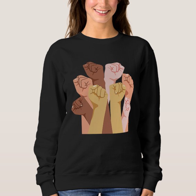 African  American History  Beautiful Black Diversi Sweatshirt (Front)