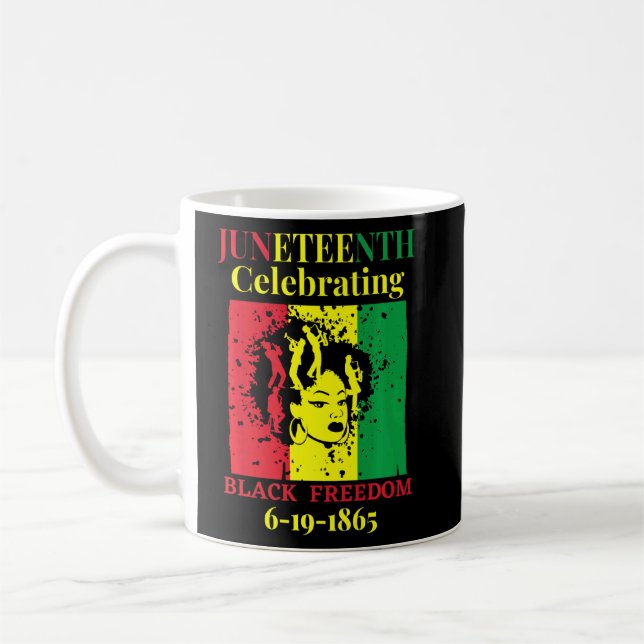 African American History Celebrate Retro African C Coffee Mug (Left)