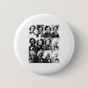 African American History Frederick Dougl Black T S 6 Cm Round Badge