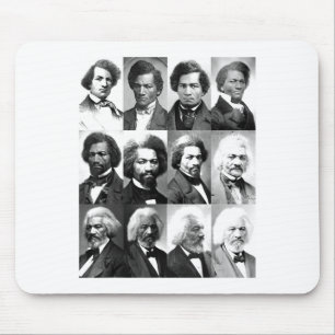 African American History Frederick Dougl Black T S Mouse Pad