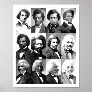 African American History Frederick Dougl Black T S Poster