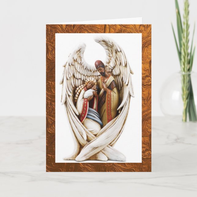 African American Holy Family Christmas Card (Front)