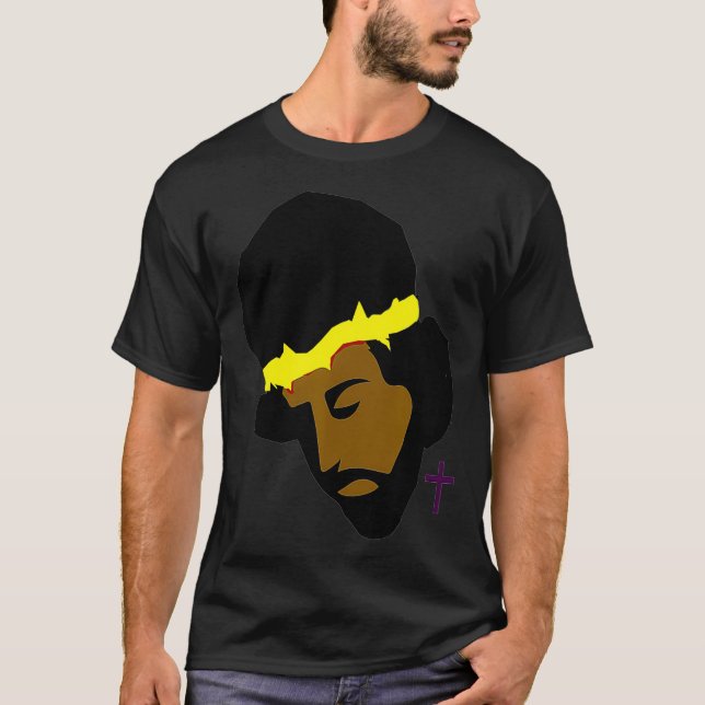 AFRICAN AMERICAN JESUS   Black Jesus Art  T-Shirt (Front)