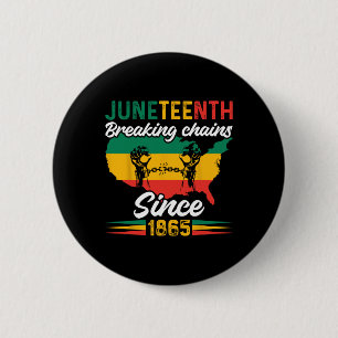 African American Juneteenth 1865 Black History Mon 6 Cm Round Badge