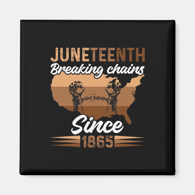 African American Juneteenth 1865 Black History Mon Magnet (Front)
