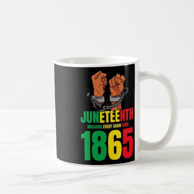 African American Juneteenth Breaking Every Chain S Coffee Mug (Right)