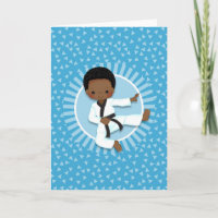African American Karate Boy Judo Martial Arts