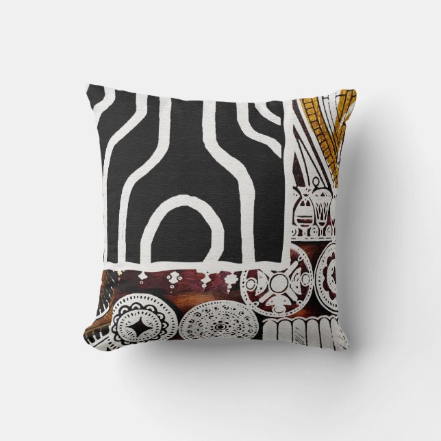 African American  Kwanzaa Style   Graphic Cushion (Front)