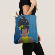 African American lady Tote Bag