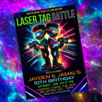 African American Laser Tag Birthday